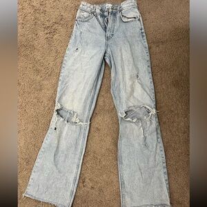 ZARA Jeans High-Rise Wide-Leg